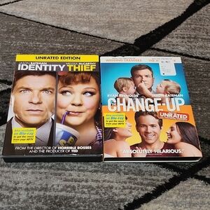 JASON BATEMAN IDENTITY THIEF & CHANGE-UP UNRATED EDITIONS DVD BUNDLE COMEDY